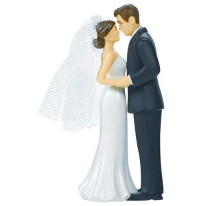 Bride and groom cake topper