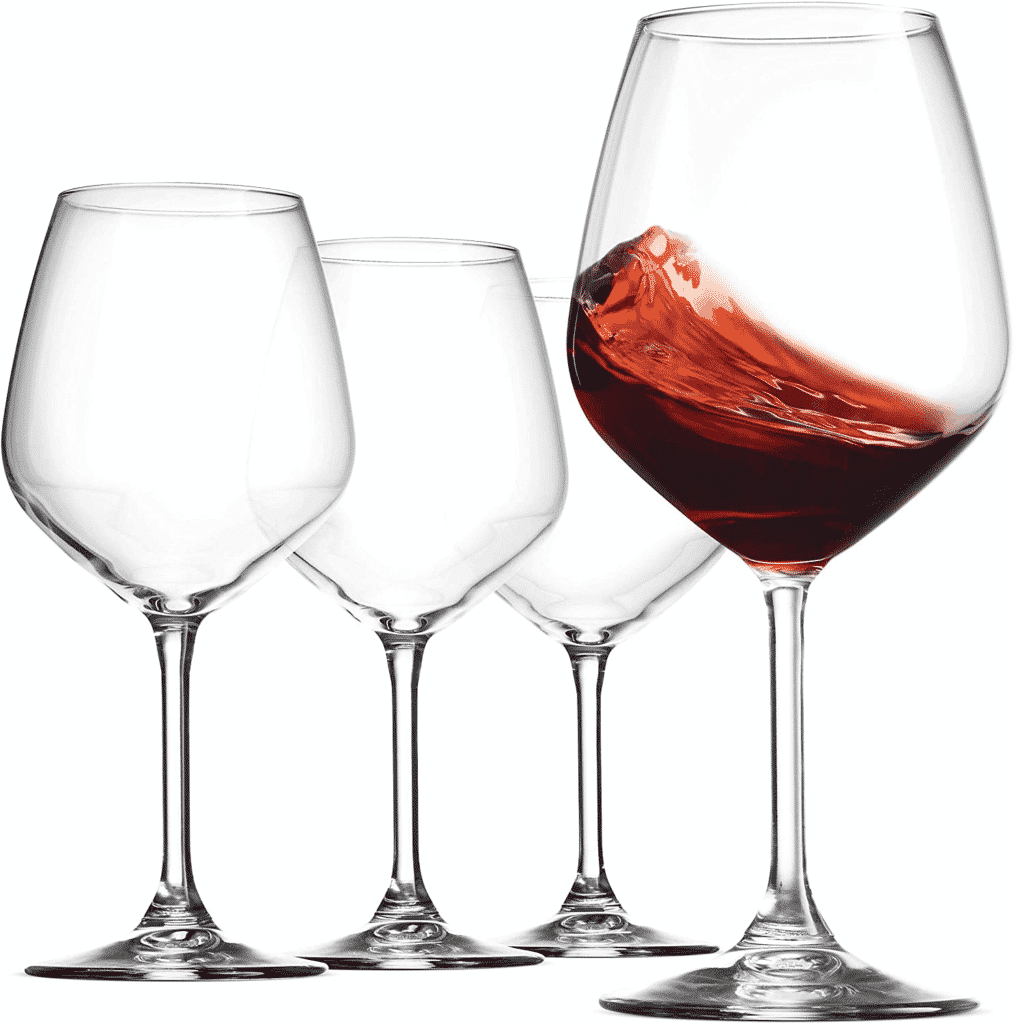 18-ounce Red Wine Glasses by Bormioli Rocco