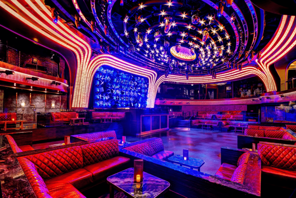 The lounge at the Jewel Nightclub.