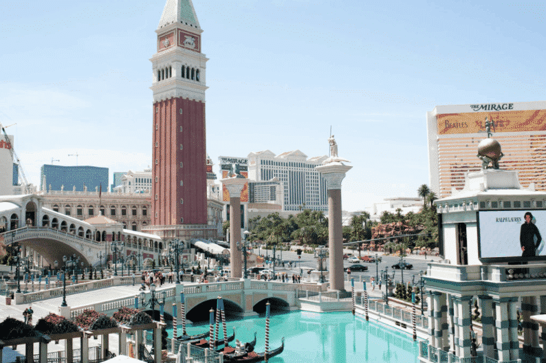 The massive Venetian Resort in Las Vegas.