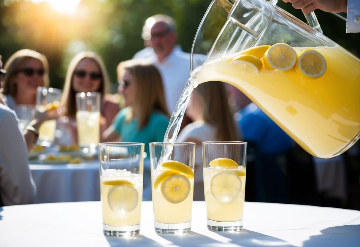 how many gallons of lemonade for 100 guests