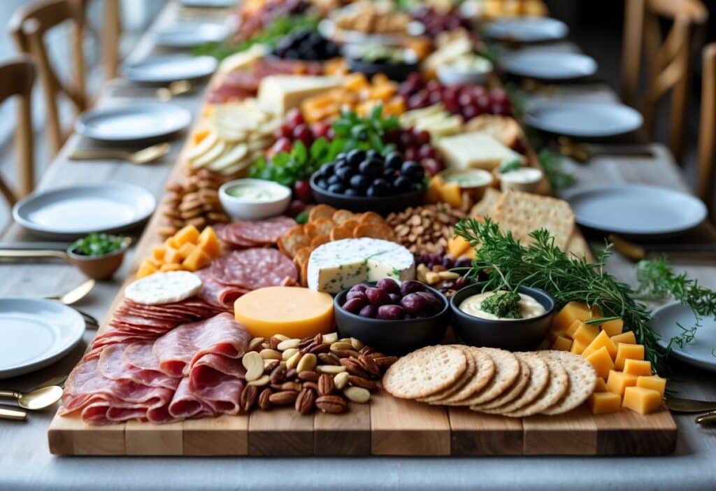Charcuterie Board Quantities for 100 Guests