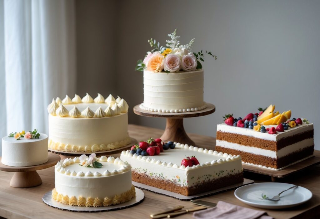 Recommended Cake Types and Shapes for 20 Servings