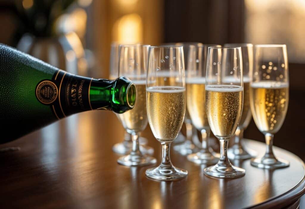 How Many Drinks in a Bottle of Champagne image