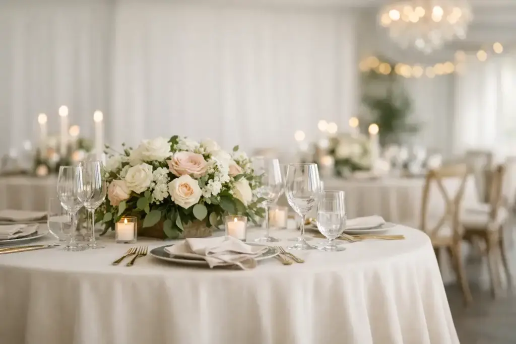 Reception Table Linen Rentals That Look Right