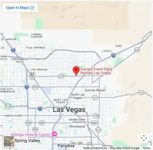 Google maps for current event rentals Map of Current Event Rentals Location